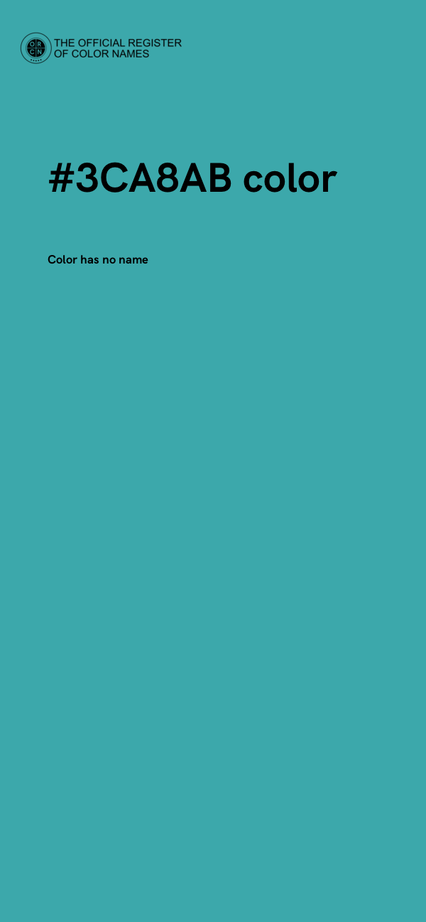 #3CA8AB color image