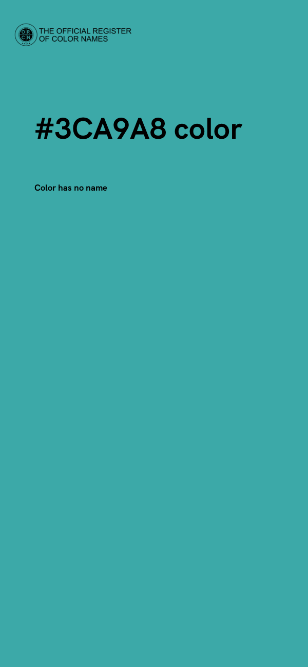 #3CA9A8 color image