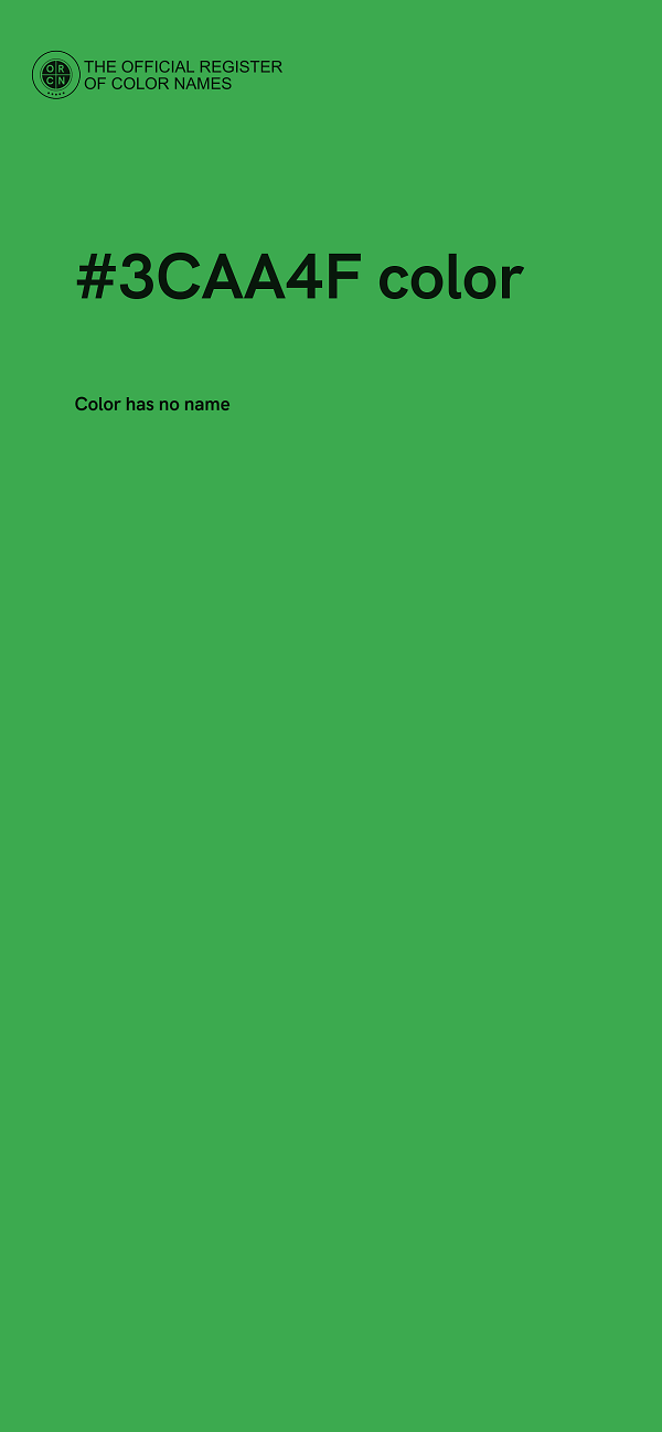 #3CAA4F color image