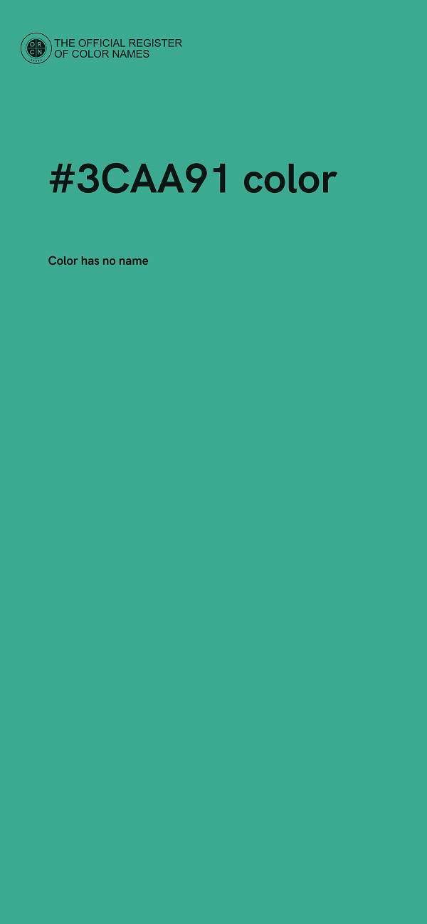 #3CAA91 color image