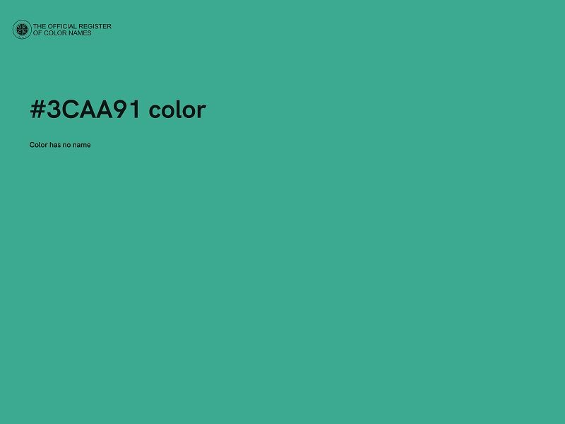 #3CAA91 color image