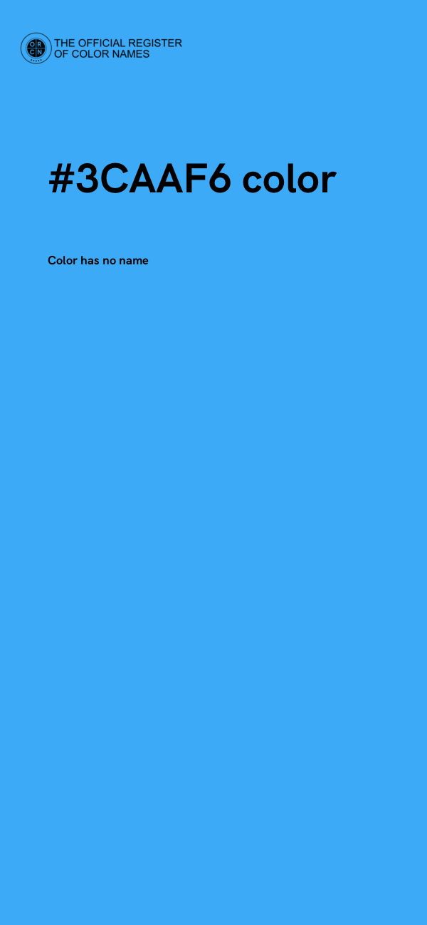 #3CAAF6 color image