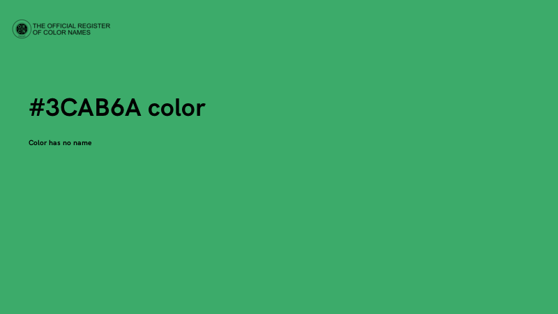 #3CAB6A color image