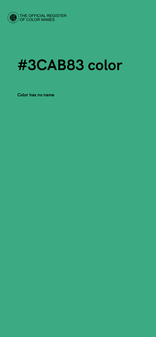 #3CAB83 color image