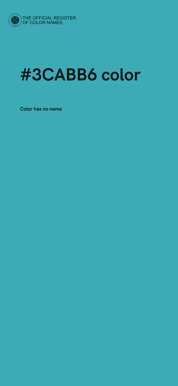 #3CABB6 color image