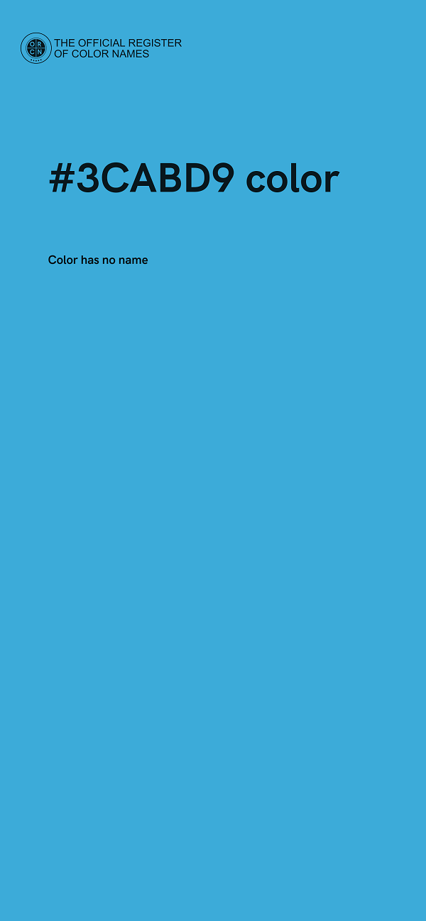 #3CABD9 color image