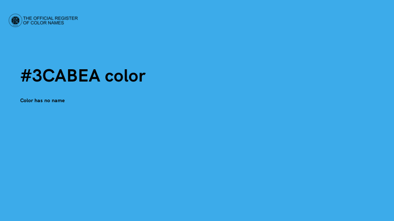 #3CABEA color image