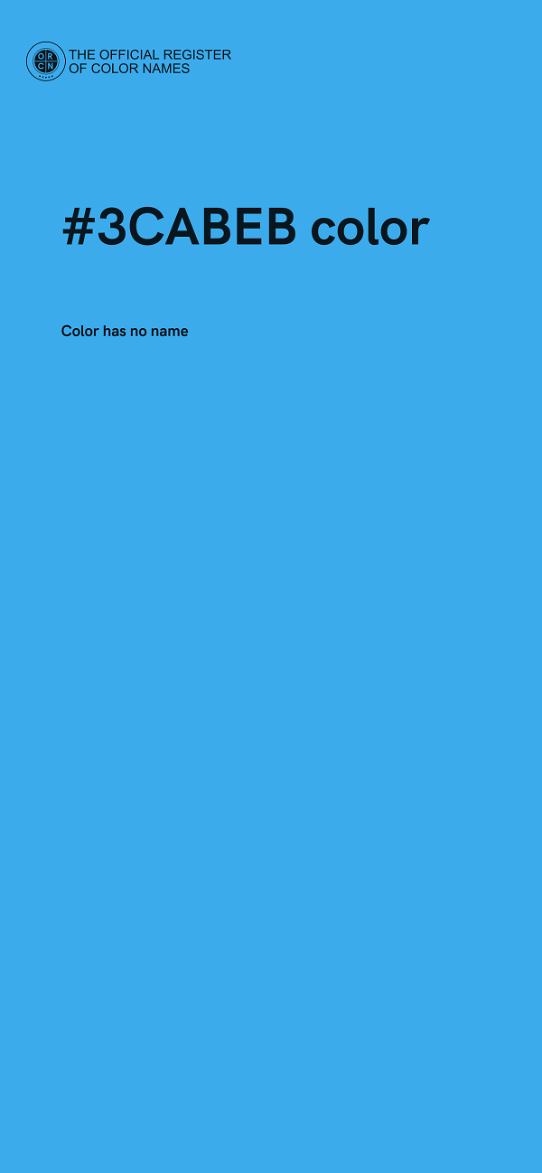#3CABEB color image