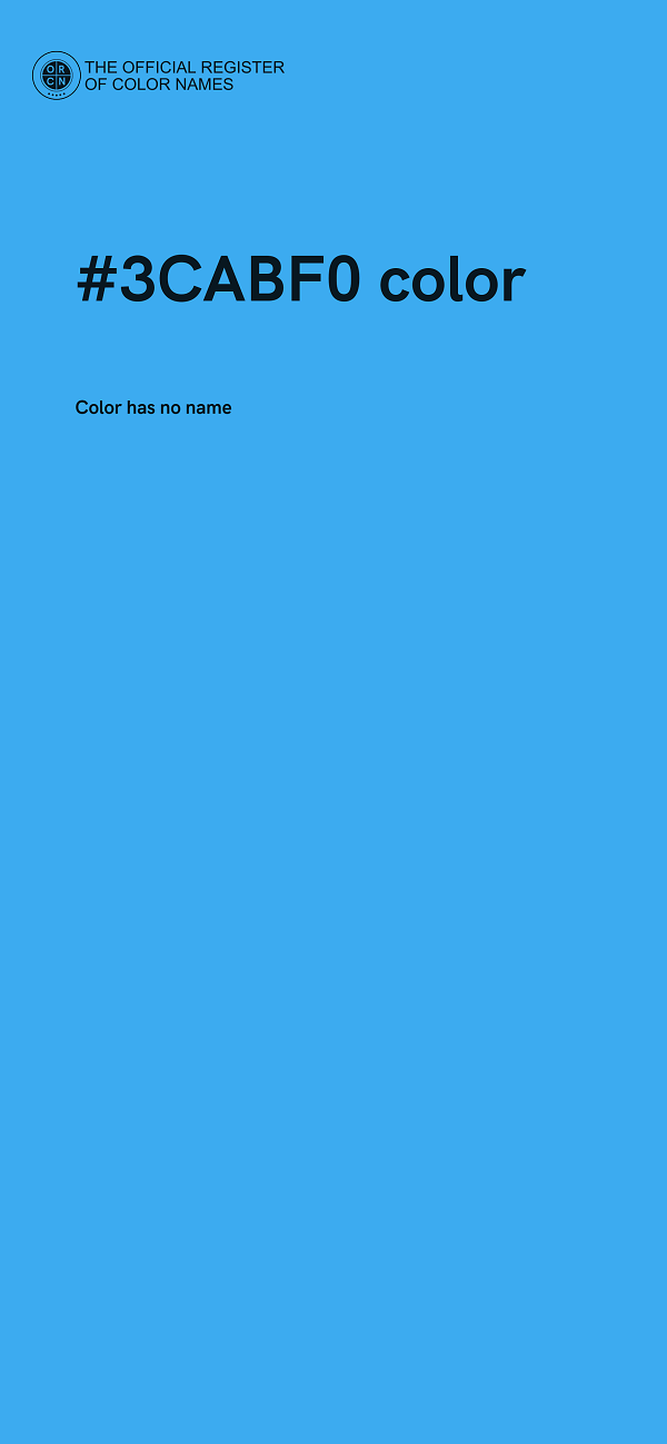 #3CABF0 color image