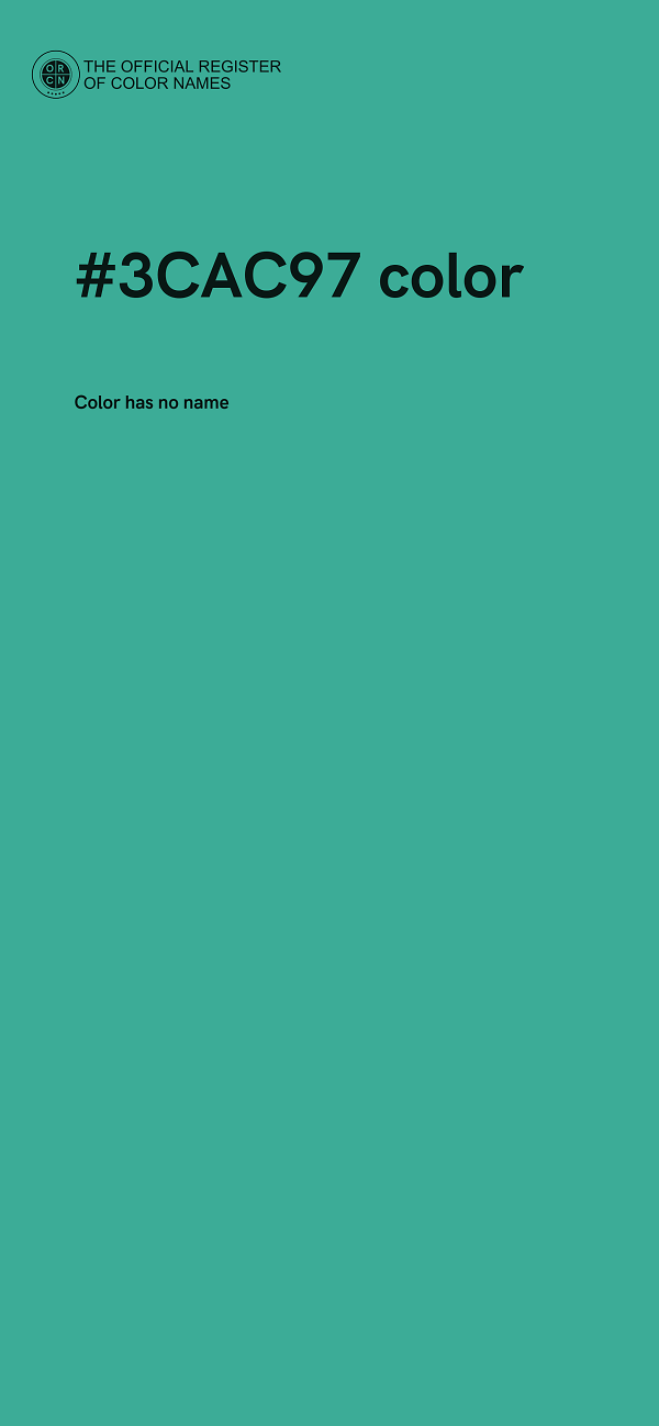 #3CAC97 color image