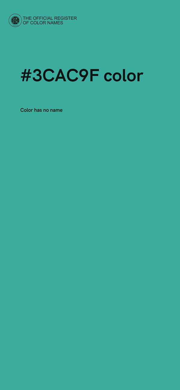 #3CAC9F color image