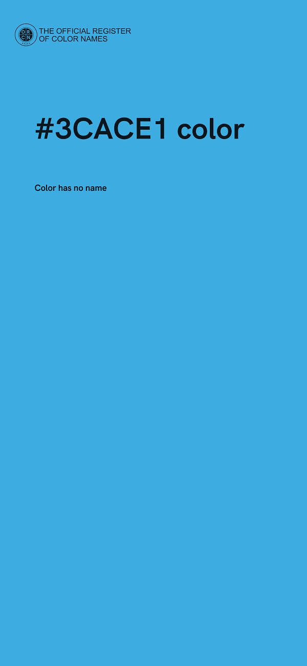 #3CACE1 color image