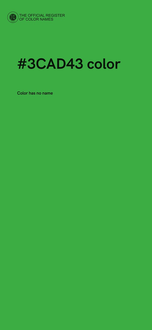 #3CAD43 color image