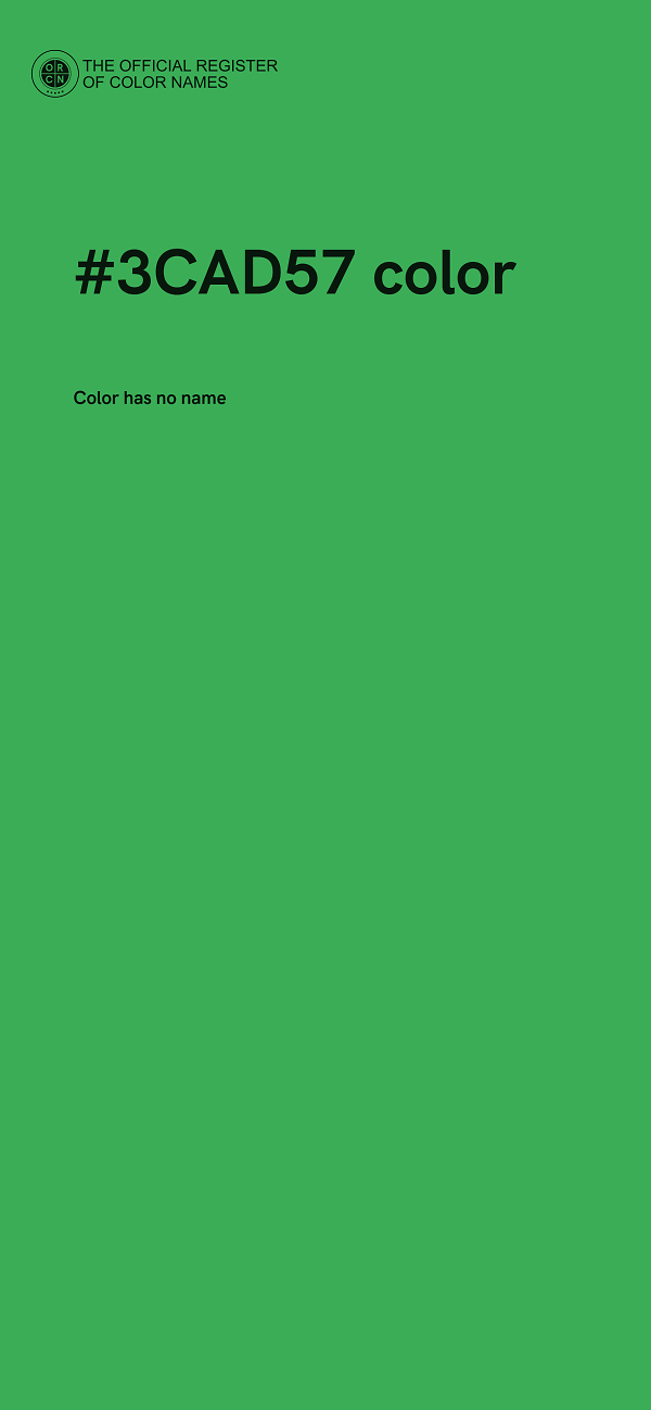 #3CAD57 color image