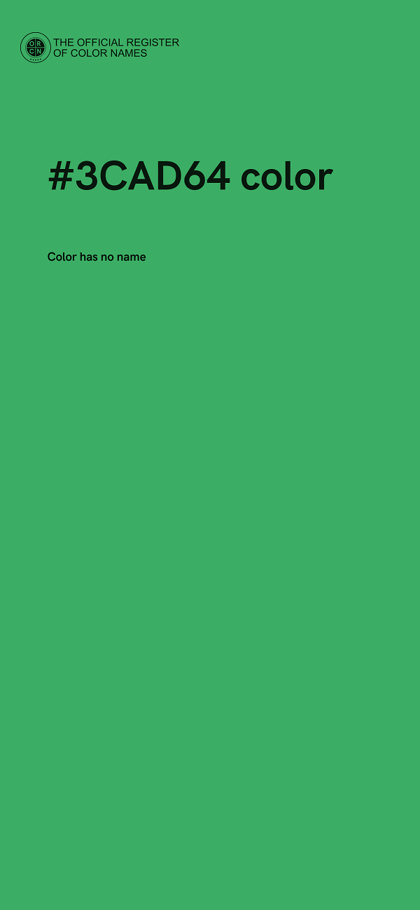 #3CAD64 color image