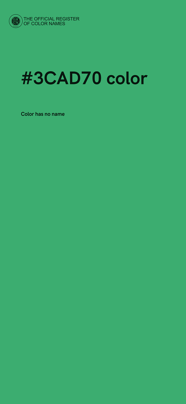#3CAD70 color image