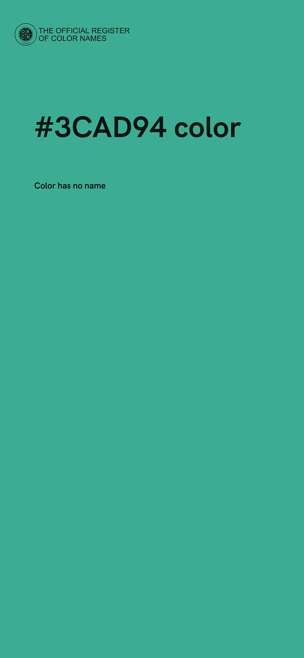 #3CAD94 color image