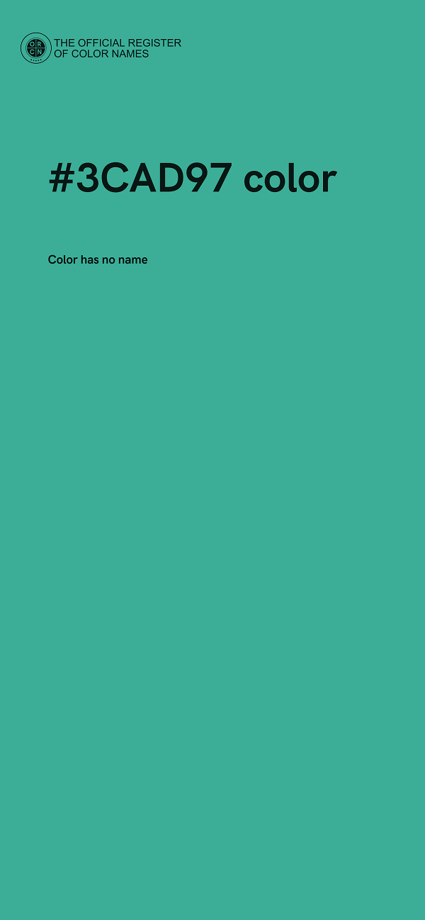 #3CAD97 color image