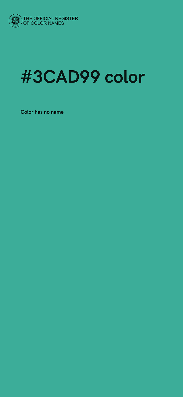 #3CAD99 color image