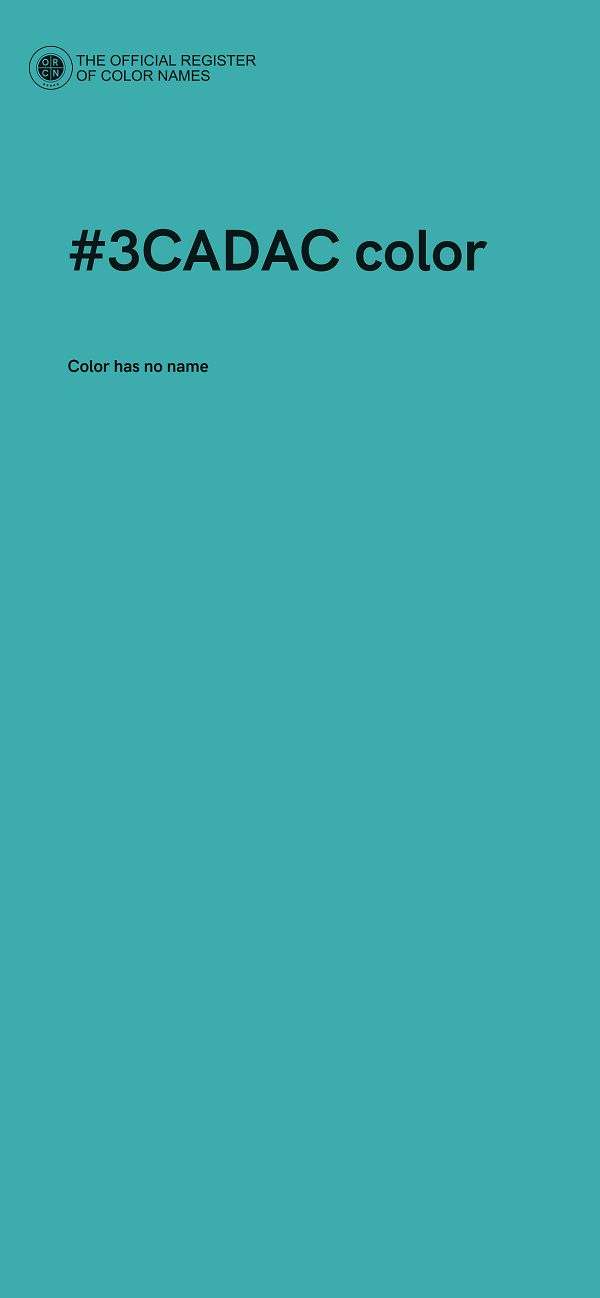 #3CADAC color image