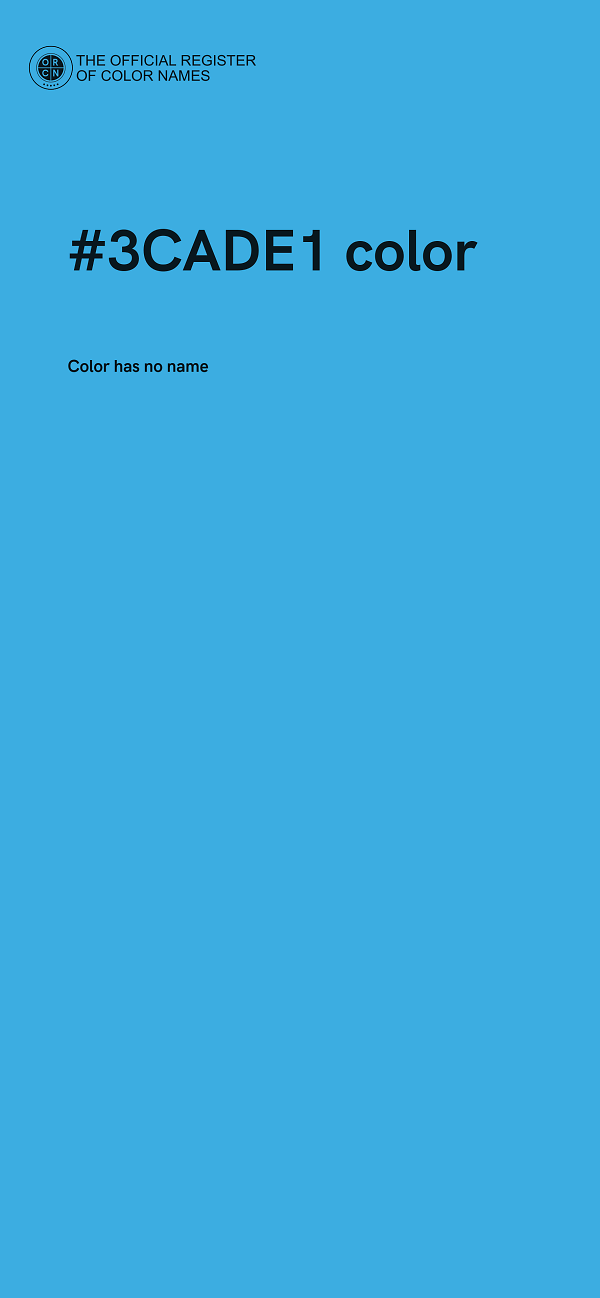 #3CADE1 color image