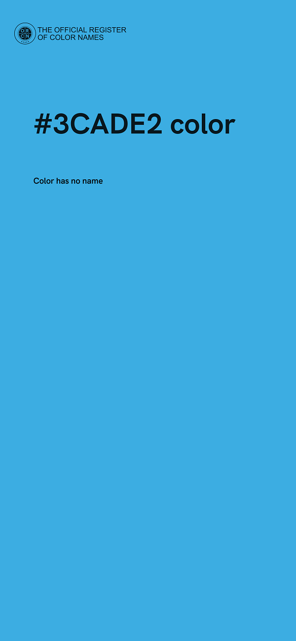 #3CADE2 color image