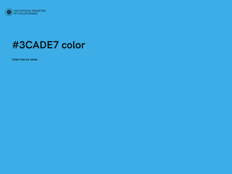 #3CADE7 color image