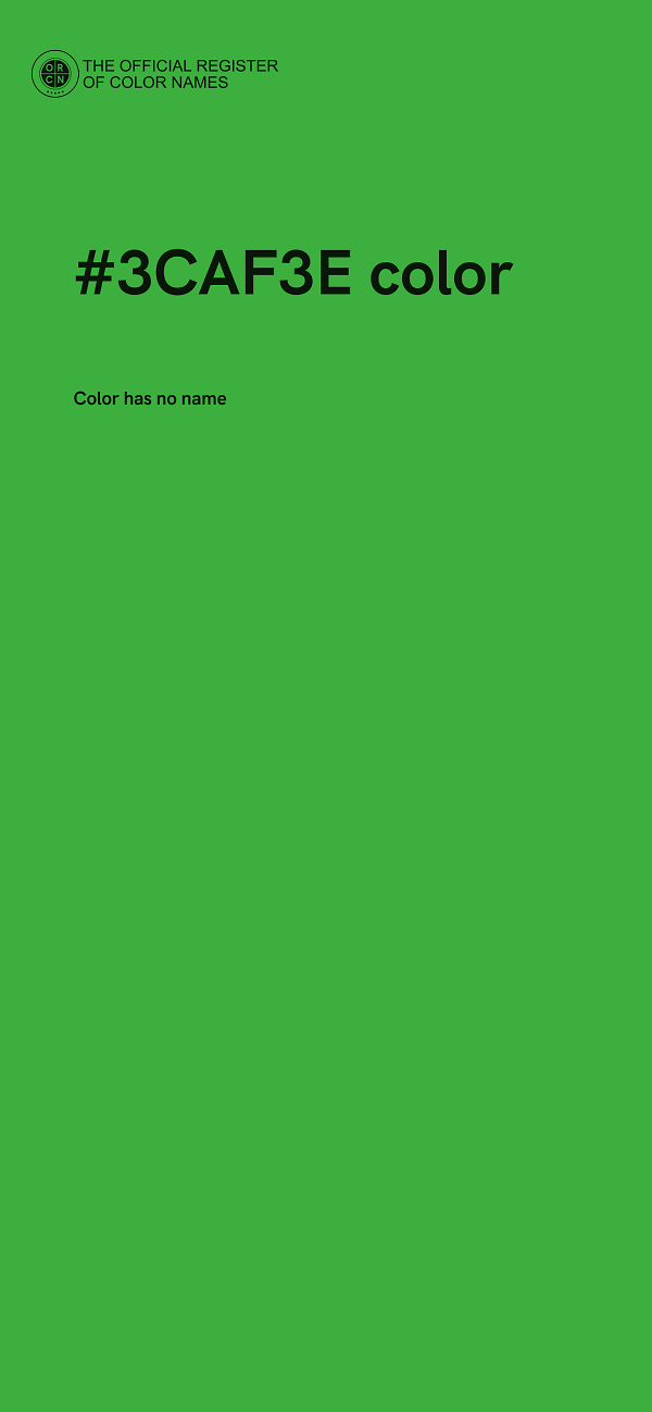 #3CAF3E color image