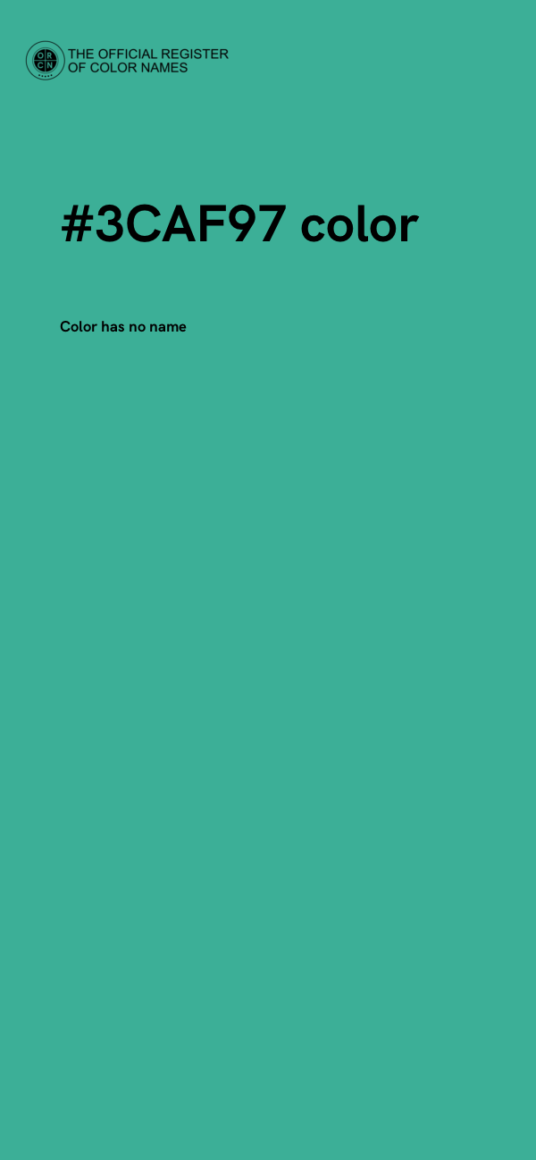 #3CAF97 color image