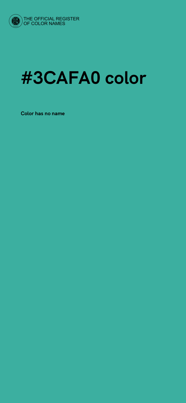 #3CAFA0 color image