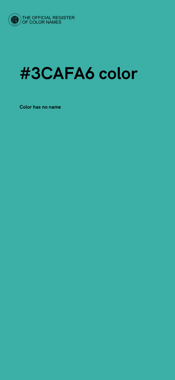 #3CAFA6 color image