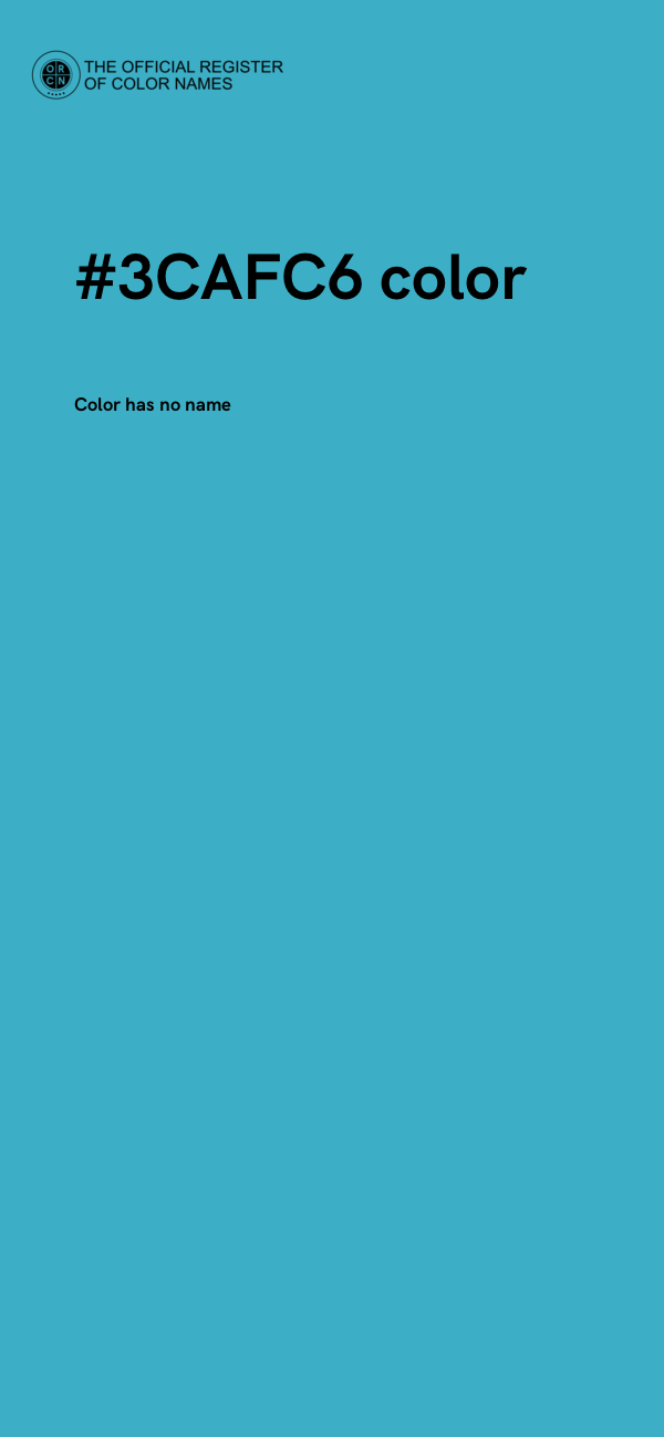 #3CAFC6 color image