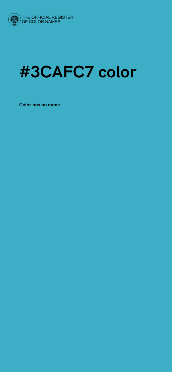 #3CAFC7 color image