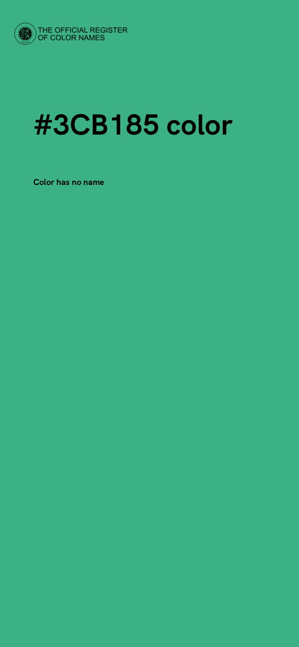 #3CB185 color image