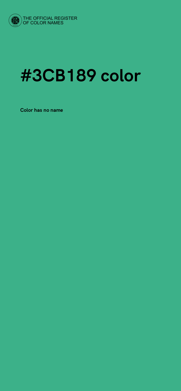 #3CB189 color image