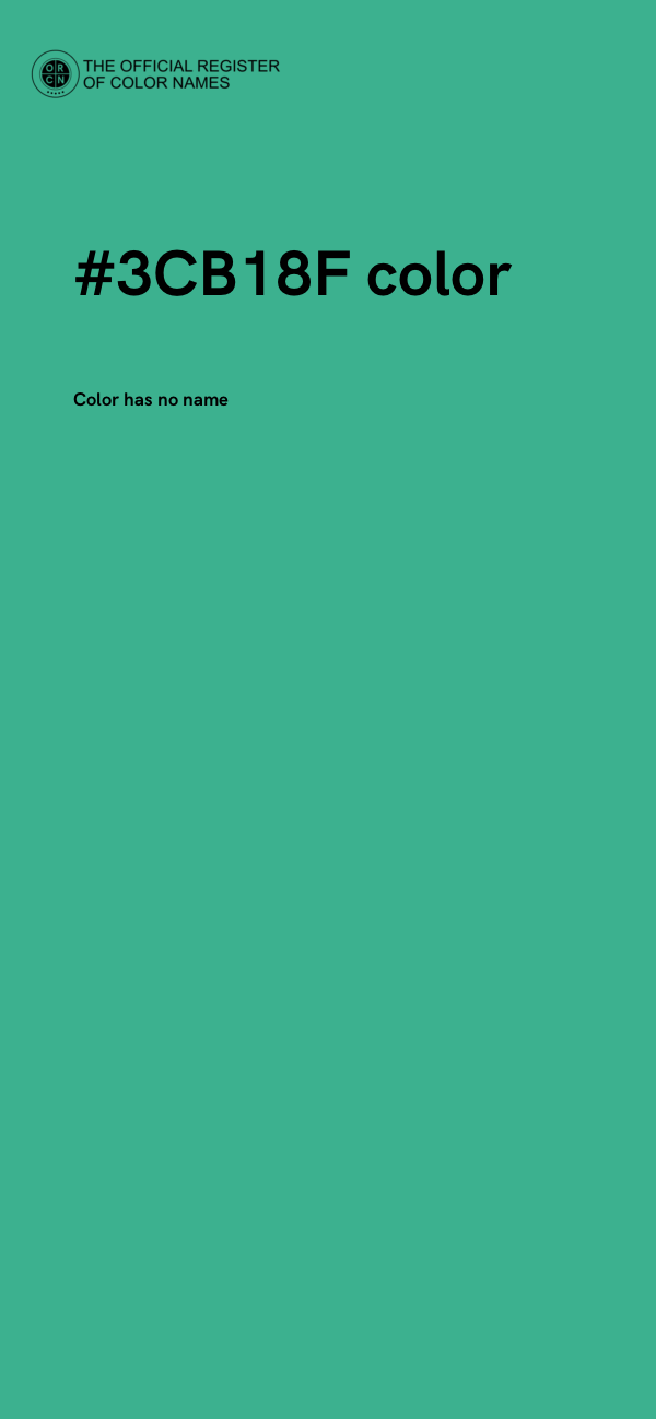 #3CB18F color image