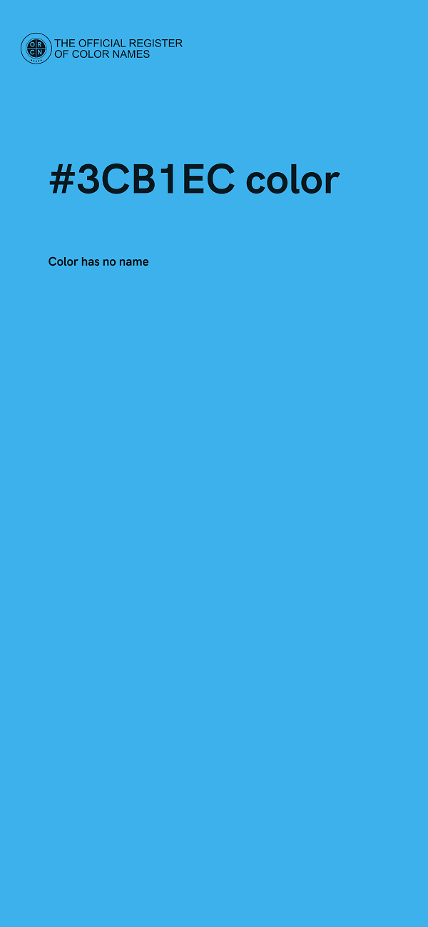 #3CB1EC color image
