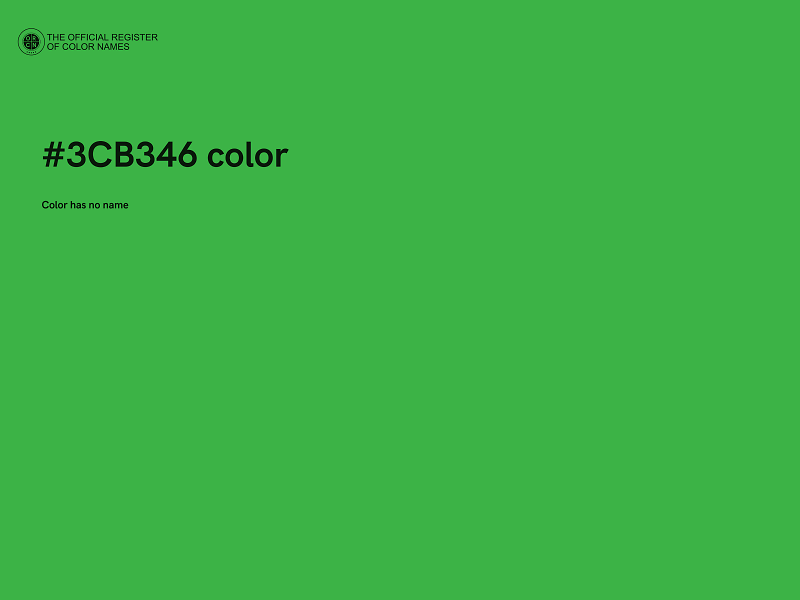 #3CB346 color image