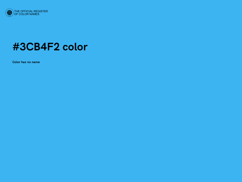 #3CB4F2 color image