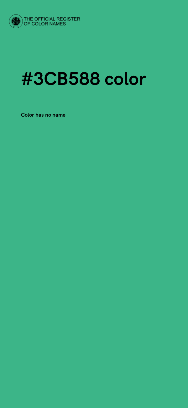 #3CB588 color image