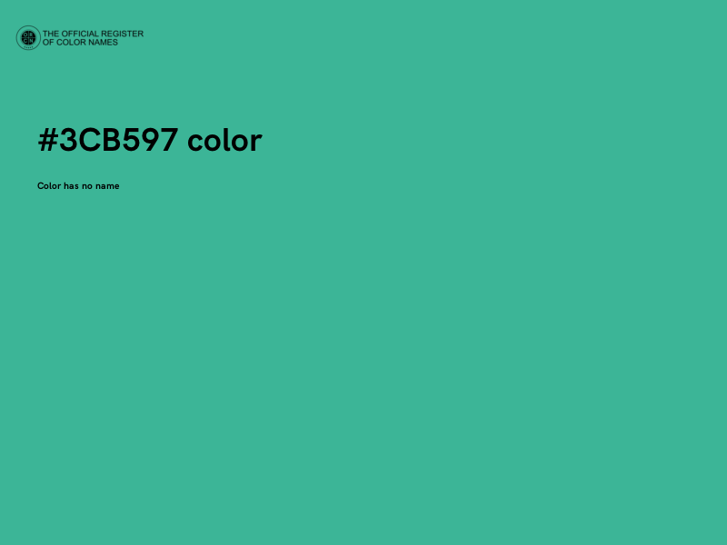 #3CB597 color image