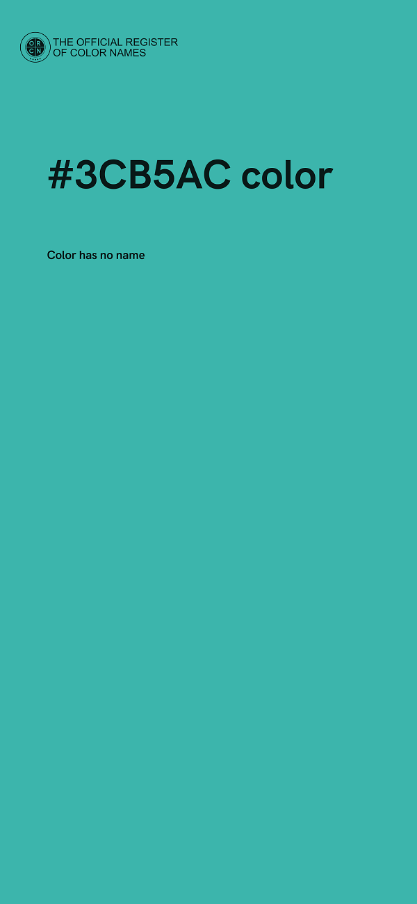 #3CB5AC color image