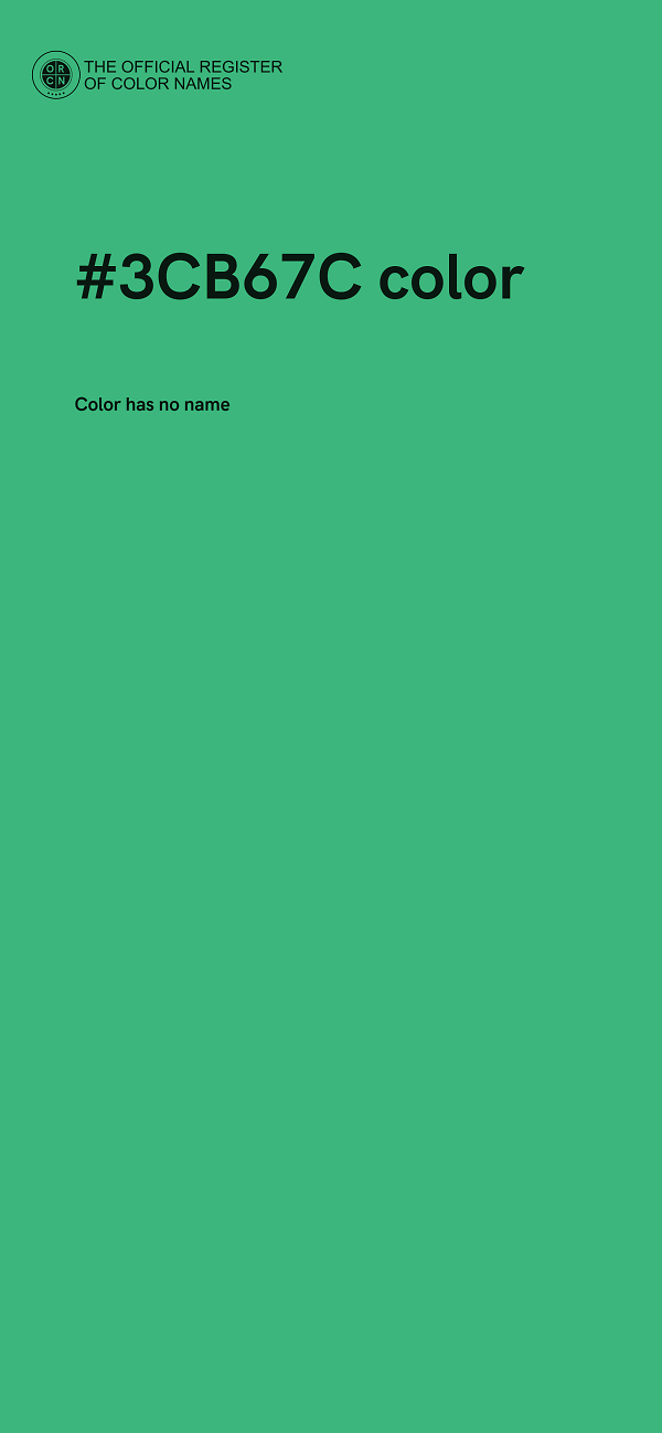 #3CB67C color image