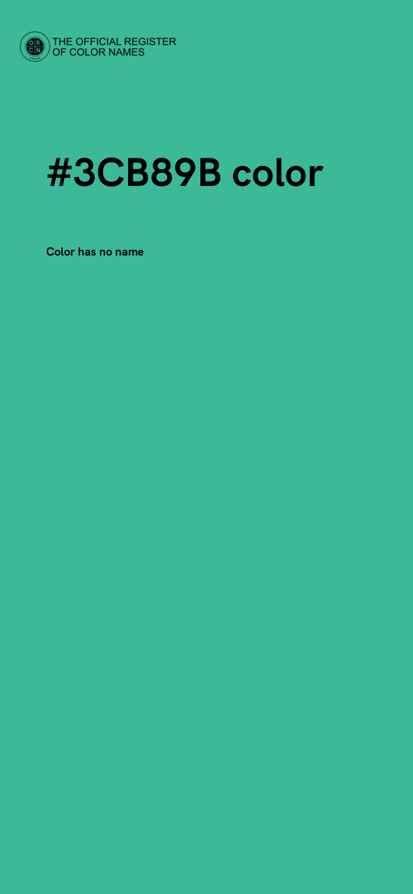 #3CB89B color image