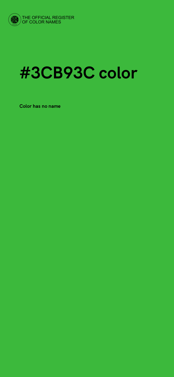 #3CB93C color image