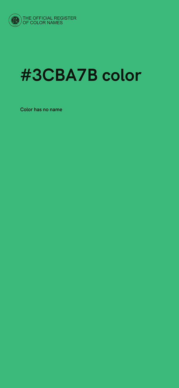 #3CBA7B color image