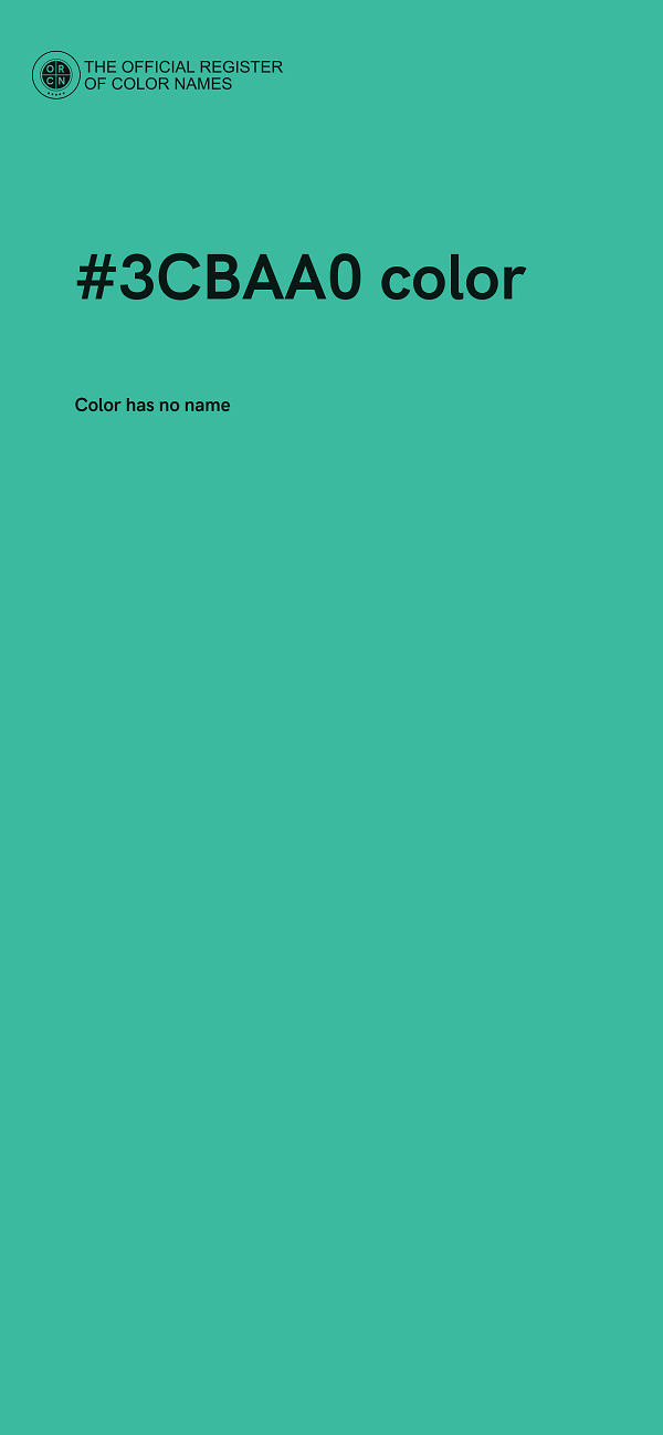 #3CBAA0 color image