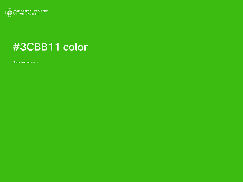 #3CBB11 color image