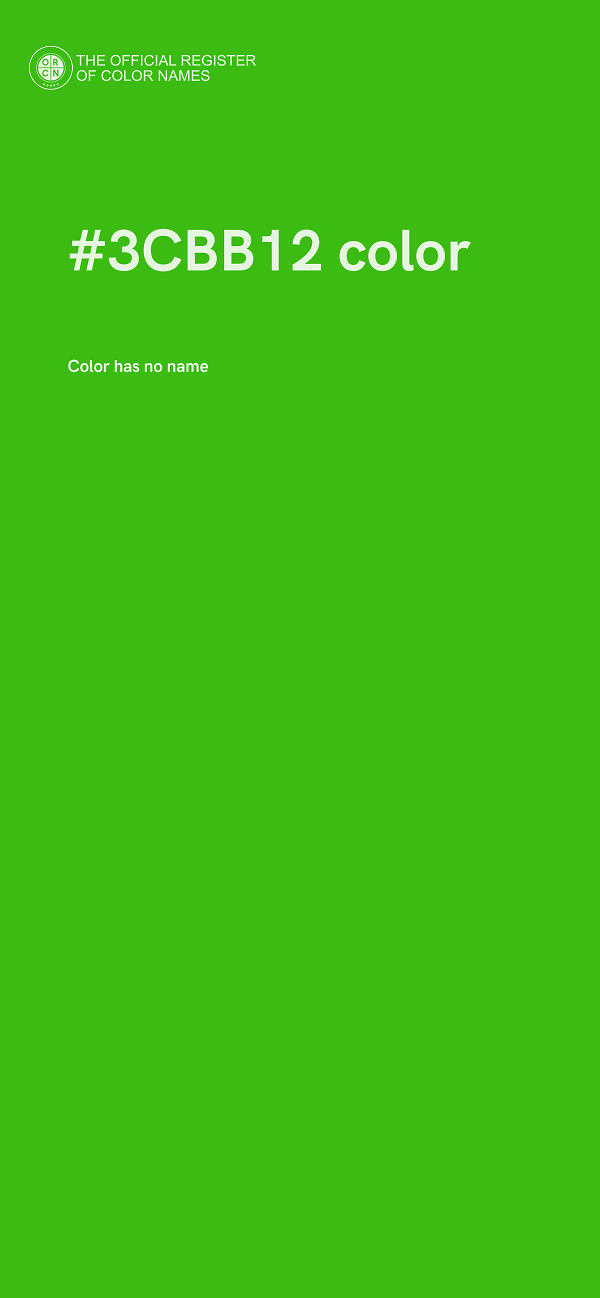 #3CBB12 color image
