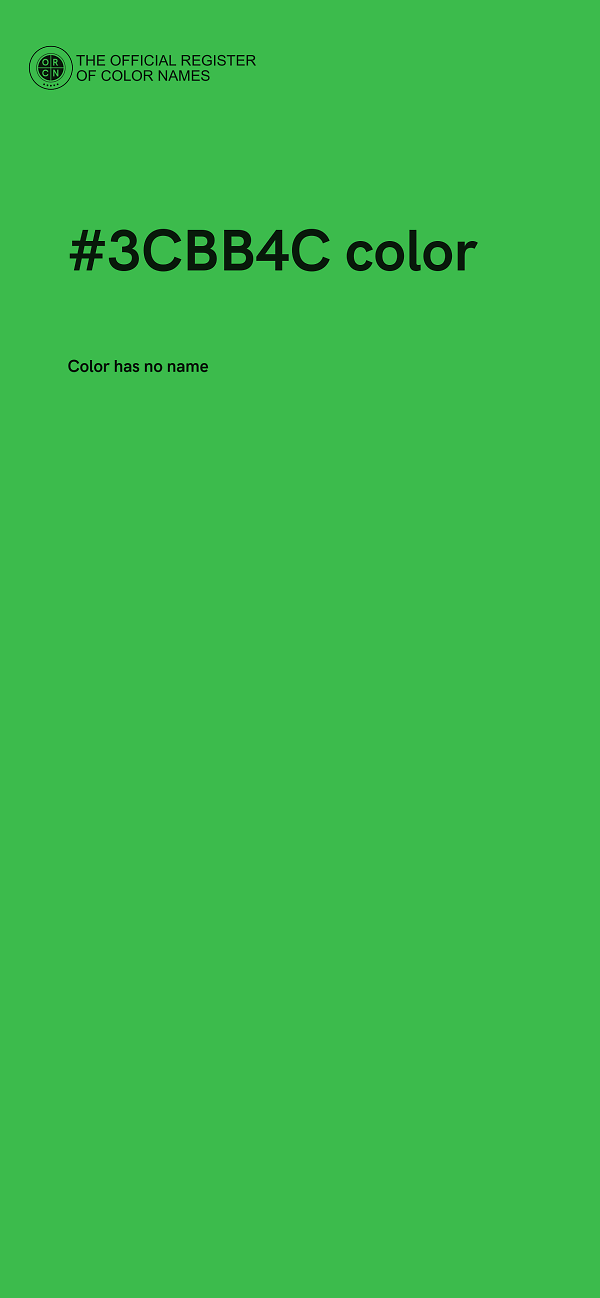 #3CBB4C color image